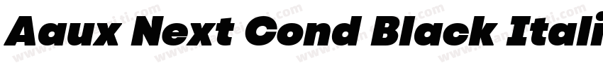 Aaux Next Cond Black Italic Regular字体转换